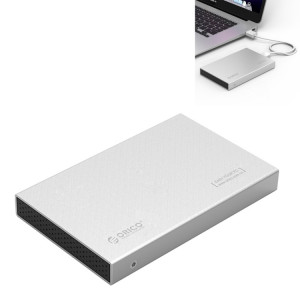 ORICO 2518C3-G2 2,5 pouces SATA vers USB3.1 Gen2 Interface USB-C / Type-C Boîtier de disque dur en alliage d'aluminium, capacité de prise en charge: 4 To (argent) SO802S1524-20