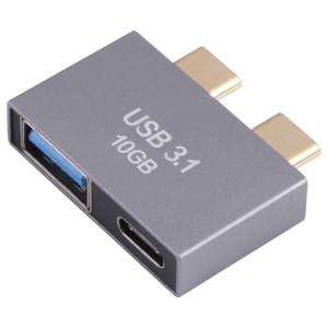 Femme USB + USB-C / Type-C femelle à 2 x Adaptateur mâle USB-C / type C SH9832962-20