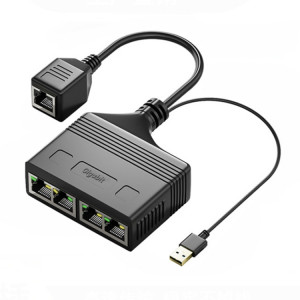 Câble répartiteur de réseau Ethernet RJ45 femelle 4 en 1, coupleur réseau Gigabit SH9838781-20