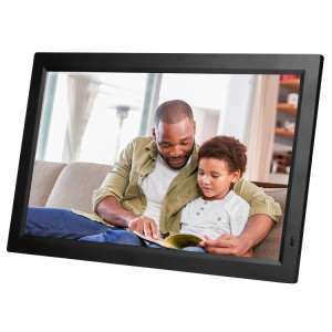 Cadre photo numérique d'affichage de 21,5 pouces avec support et télécommande, fiche US (Noir) SH003B250-20
