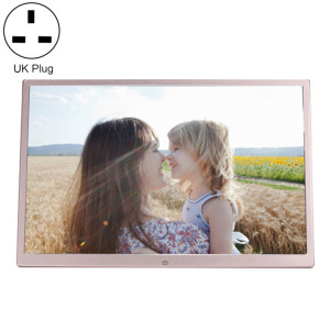 HSD1707 17 pouces LED 1440x900 Affichage haute résolution Cadre photo numérique avec support et télécommande, support SD / MMC / MS Port / Port USB, Plug US (GOLD) SH20UK162-20