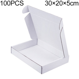 Boîte d'emballage de vêtements 100 PCS, couleur: blanc, taille: 30x20x5cm SH26151075-20