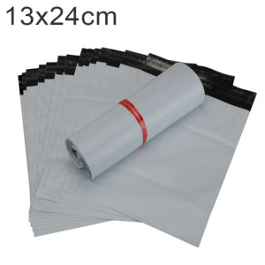 100 PCS / Rouleau Épais Sac D'emballage Express Sac Sac En Plastique Imperméable, Taille: 13x24cm (Argent) SH628S337-20