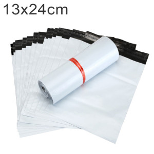 100 PCS / Rouleau Épais Sac D'emballage Express Sac Sac En Plastique Imperméable, Taille: 13x24cm (Blanc) SH628W1838-20