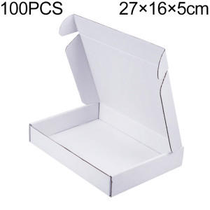 Boîte d'emballage de vêtements 100 PCS, couleur: blanc, taille: 27x16x5cm SH26601465-20