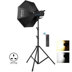 PULUZ 150W 3200K-5600K Photo studio strobe flash Light Kit avec Softbox Reflector & Trépied (UK Plug) SP08UK81-20