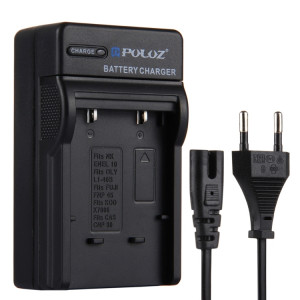 Chargeur de batterie PULUZ EU Plug pour Nikon EN-EL10, Olympus LI-40B, Batterie FUJI FNP-45, Kodak K7006, CASIO CNP80 SP2201845-20