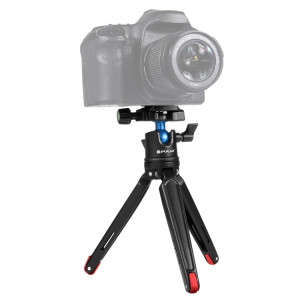 Support de trépied de bureau en métal de poche PULUZ avec rotule à 360 degrés pour appareils photo reflex numériques et numériques, réglable en hauteur: 11-21cm SP3002631-20