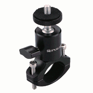 PULUZ Ensemble d'adaptateur pour tête de balle à trépied en aluminium pour vélo pour GoPro HERO5 Session / 5/4 Session / 4/3 + / 3/2/1, Xiaoyi Sport Camera SPU3065-20