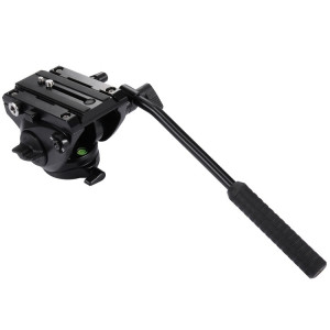 PULUZ Tête de trainée à action trépied pour caméra vidéo extra-robuste avec plaque coulissante pour appareils photo reflex numériques et reflex, grande taille (noir) SP501B1634-20