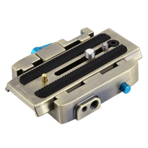 Adaptateur de fixation à dégagement rapide PULUZ + plaque de dégagement rapide pour appareils photo reflex numériques et reflex (or) SP502J566-20