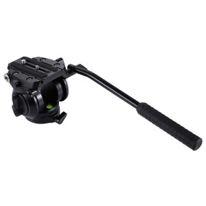 PULUZ Tête de trainée à action trépied pour caméra vidéo extra-robuste avec plaque coulissante pour appareils photo reflex numériques et reflex, petit format (noir) SP504B1931-20