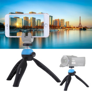 Support de trépied de poche PULUZ Mini avec rotule à 360 degrés pour téléphones intelligents, GoPro, appareils photo DSLR (bleu) SP361L1499-20