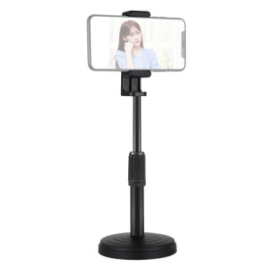 Support de bureau à base ronde PULUZ pour lampe vidéo à anneau LED, hauteur réglable: 18cm-28cm SPU390722-20