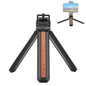 Puluz Inlaid Wood Desktop Vlogging titulaire de trépied en direct avec tête de trépied (noir) SP621B437-20