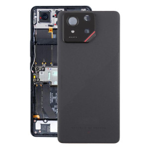 Coque arrière en verre d'origine pour Asus ROG Phone 9 5G avec cache d'objectif d'appareil photo (noir mat) SH2FBL792-20