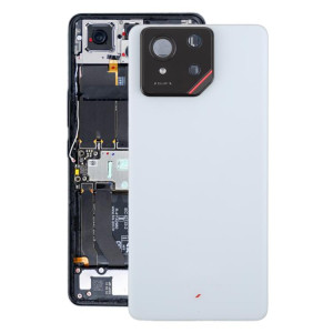 Coque arrière en verre d'origine pour Asus ROG Phone 9 5G avec cache d'objectif d'appareil photo (blanc mat) SH12WL1642-20