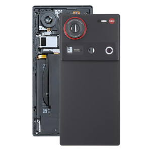 Coque arrière en verre avec couvercle d'objectif d'appareil photo pour ZTE Nubia Z70 Ultra NX733J NX736J (noir) SH37BL189-20