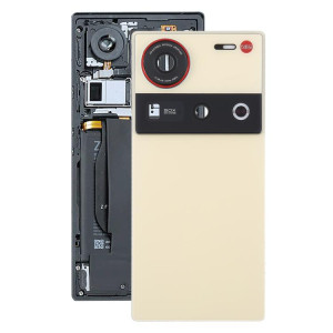 Cache arrière de batterie en verre avec couvercle d'objectif d'appareil photo pour ZTE Nubia Z70 Ultra NX733J NX736J (doré) SH37JL1364-20