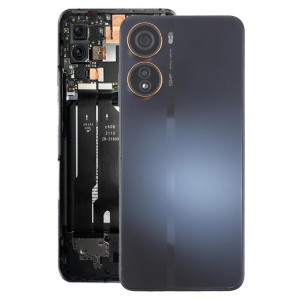 Cache arrière de batterie en plastique pour ZTE Axon 40 Lite avec cadre central et cache d'objectif (noir) SH41BL1457-20