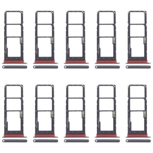 Pour Motorola Moto E40, lot de 10 tiroirs pour carte SIM + plateau pour carte SIM + plateau pour carte Micro SD (gris) SH253H630-20