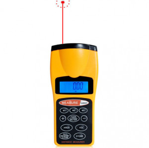 Mesureur de distance ultrasonique LCD 1,8 pouces avec point laser rouge, CP-3007 (1.5-60 pieds) SH03231176-20
