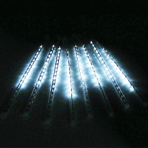 30cm Light-emitting 8 barres lumineuses, 17 LED Meteor douche pour Noël (lumière blanche) SH60WL364-20