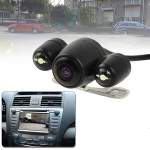 Caméra de recul sans fil de vision nocturne GPS 2.4G avec 2 LED, grand angle de vision: 120 ° (WX808EBS) (noir) SH0233868-20