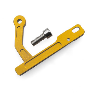 Support de dispositif mobile CNC en fer métallique pour émetteur DJI Phantom 3 ou Inspire 1 (jaune) SH582Y849-20