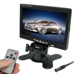 Moniteur de voiture / caméras de surveillance de 7,0 pouces avec support d'angle réglable et télécommande, double entrée vidéo SH01041466-20