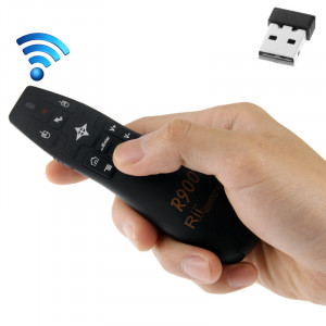 2.4G Wireless Presenter Pointeur Laser Fly Souris Rii Professionnel Air Mouse R900 pour HTPC / Android TV BOÎTE / PS3 / XBOX360 / Tablet PC (K14 R900) (Noir) S220561810-20