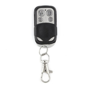 Télécommande à 4 touches à code d'apprentissage sans fil en métal 315 MHz (noir + argent) SH0098858-20