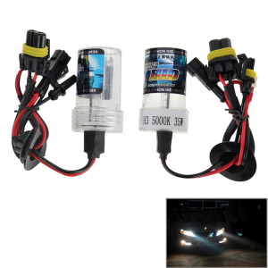 DC12V 35W H3 HID Xenon Light Single Beam Super Vision Lampe frontale étanche, température de couleur: 6000K, lot de 2 SH0627478-20