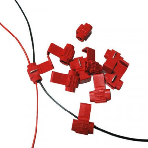 Attache de câble 100 PCS, adaptable au diamètre de la ligne: 0,3-0,7 mm (rouge) SH90411702-20