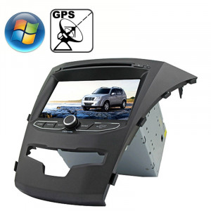 Rungrace 7.0 pouces Lecteur de DVD de voiture In-Dash pour Windows CE 6.0 Ecran TFT pour Ssangyong Korando avec Bluetooth / GPS / RDS SR3216510-20