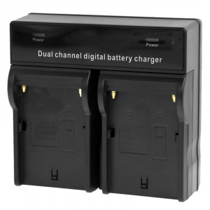 Chargeur de batterie numérique à double canal pour Sony F550 / F730 / F750 / F960 / F960H, prise UE (noir) SH1402894-20