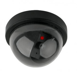 Caméra de sécurité de système de détection de mouvement factice factice à l'aspect réaliste (noir) SH0104200-20