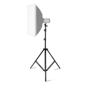 Support d'éclairage en aluminium de photographie professionnelle de 68cm-200cm de hauteur pour la lumière de flash de studio (noir) SH1509645-20