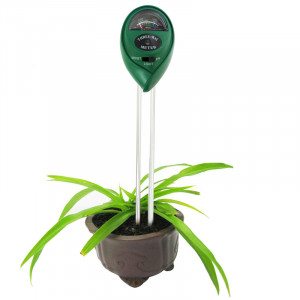 Compteur de sol de fleurs en plantes 3 en 1 (PH + Humidité + Lumière) (Vert) SH018155-20