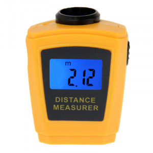 Mini mesureur de distance à ultrasons avec pointeur laser (orange) SH0202804-20