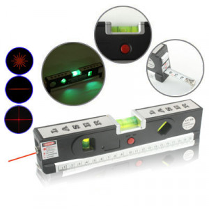 Niveau laser avec ruban à mesurer Pro 4 (100 cm) / Niveau à bulles avec lumière LED, LV-04 SH02111500-20