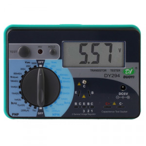 DY294 professionnel 2,7 pouces LCD testeur de paramètre de transistor numérique compteur (4 * AA) SH0502191-20