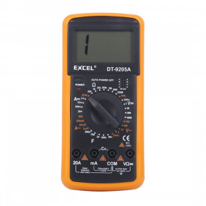 DT9205A LCD Multimètre numérique pour test de diode / Transistor hFE Fonction de mesure SH11831420-20