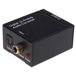 Convertisseur Coaxial Optique Numérique vers Analogique RCA Audio (Noir) SD-3261276-20