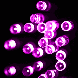 30 LED 2-Mode alimenté par batterie Light String décoration pour la fête de Noël, Longueur: 3m (lumière rose) S3323F1361-20