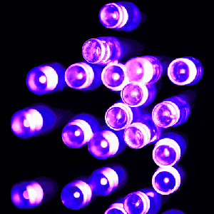 30 LED 2-Mode alimenté par batterie Light String décoration pour la fête de Noël, Longueur: 3m (violet clair) S323PL434-20