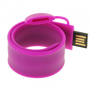 Silicone Bracelet USB Flash Disk avec 4 Go de mémoire (violet) SS015P304-20