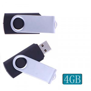 Disque Flash Twister USB2.0 de 4 Go (Noir) S411BB1776-20