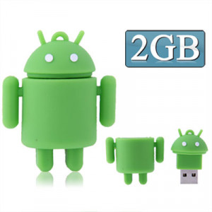 Disque flash USB de style robotique Android (vert) SA11011782-20