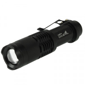 Lampe de poche UltraFire Focus, 3 modes, Cree XM-L T6 LED, lumière blanche, flux lumineux: 700lm, longueur: 11.6cm (noir) SH04201096-20